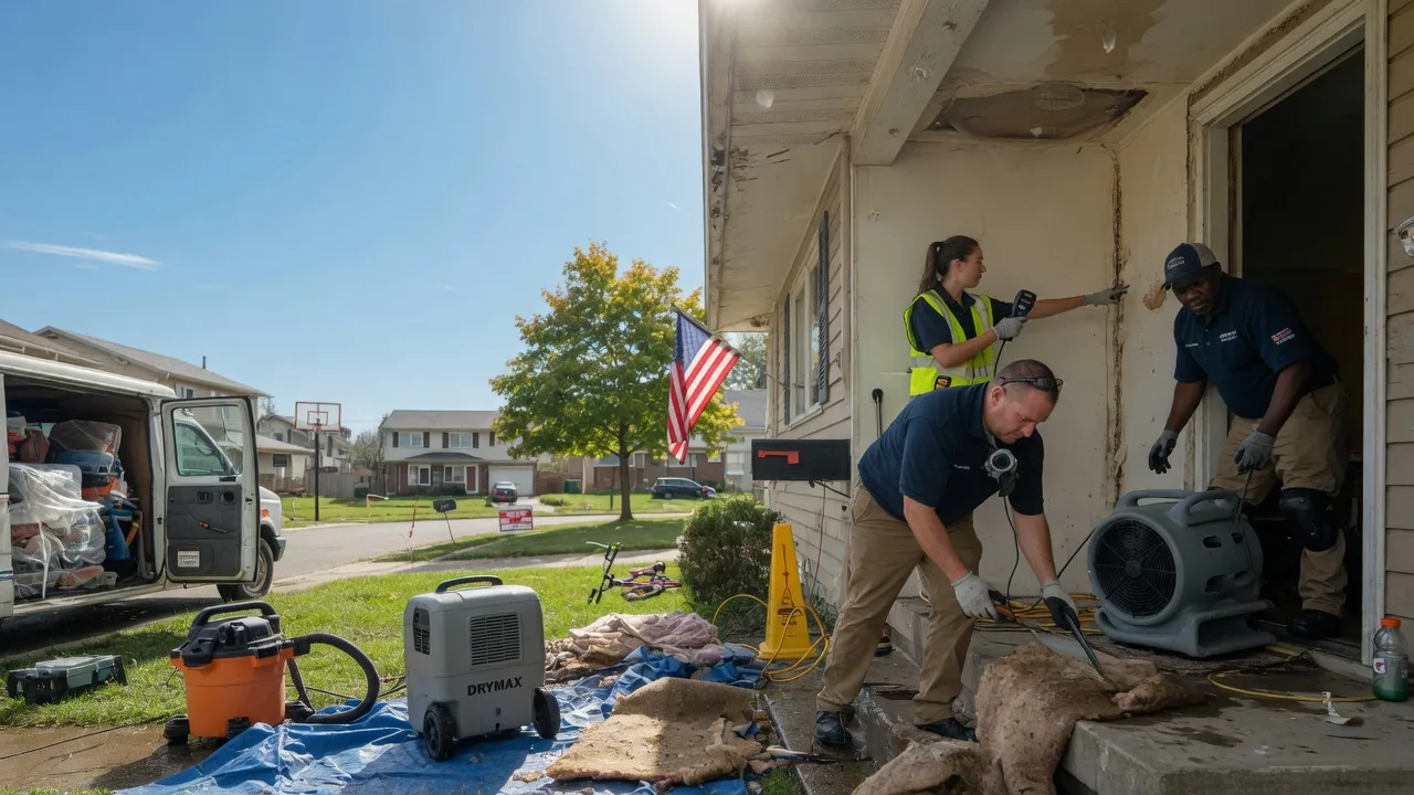 Water Damage Restoration in Chalmers, IN near me
